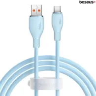 CABLU alimentare si date Baseus Pudding, Fast Charging Data Cable pt. smartphone, USB la USB Type-C 100W, 2m, albastru "P1035570