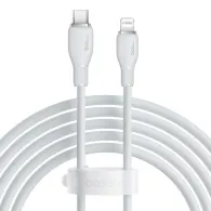 CABLU alimentare si date Baseus Pudding, Fast Charging Data Cable pt. smartphone, USB Type-C la Iphone Lightning 20W, 1.2m, alb 