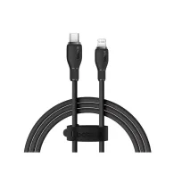 CABLU alimentare si date Baseus Pudding, Fast Charging Data Cable pt. smartphone, USB Type-C la Iphone Lightning 20W, 1.2m, negr