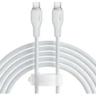 CABLU alimentare si date Baseus Pudding, Fast Charging Data Cable pt. smartphone, USB Type-C la USB Type-C 100W, 2m, alb "P10355