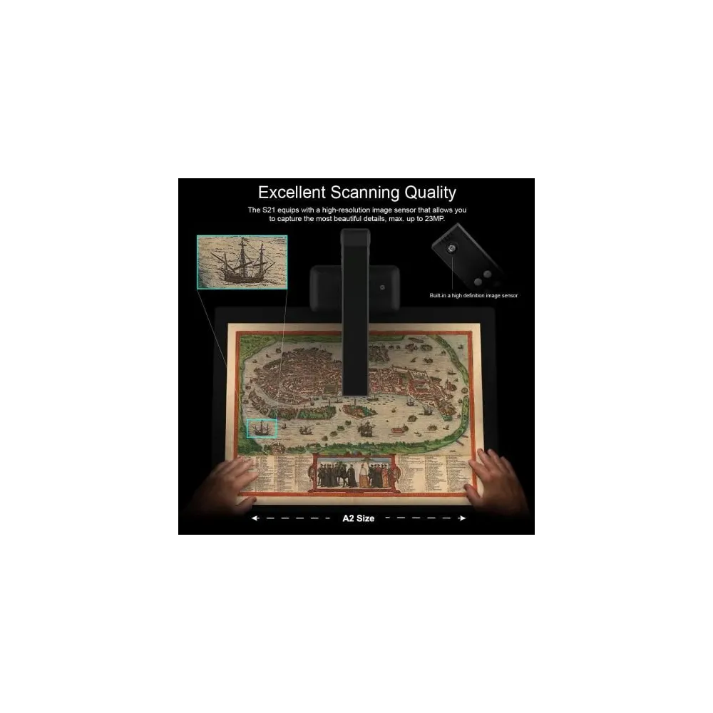 S21 - A2 Overhead-Scanner Large Format for Book & Documents