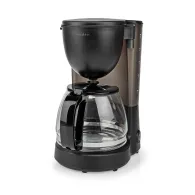 Cafetiera 10 portii, 1,25l, 750W, functie de pastrare la cald, negru, Nedis