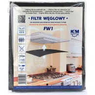 Filtru de carbon pentru hota de bucatarie 47X57 mm, K&M