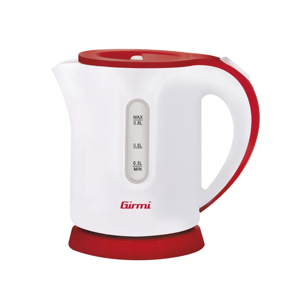 Fierbator de apa Girmi BL10, 0.8L, alb/rosu