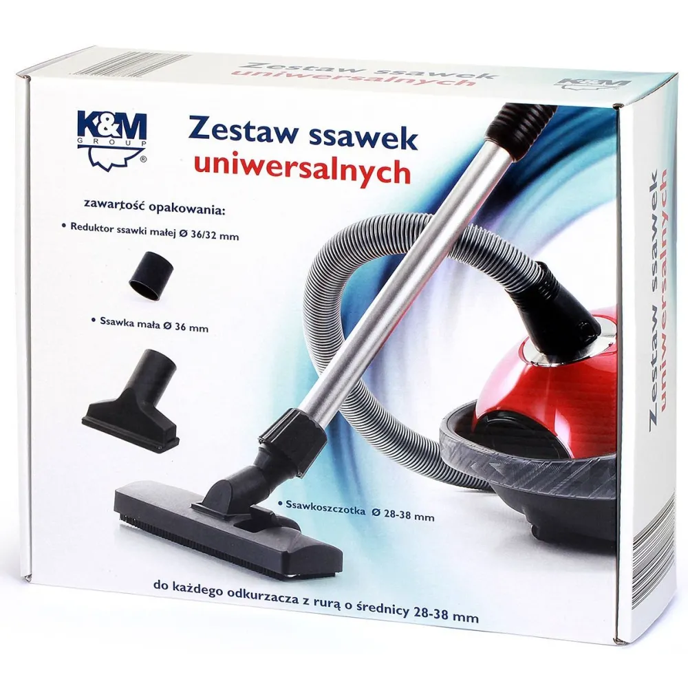 Set perii universale de aspirator 28-38mm K&M