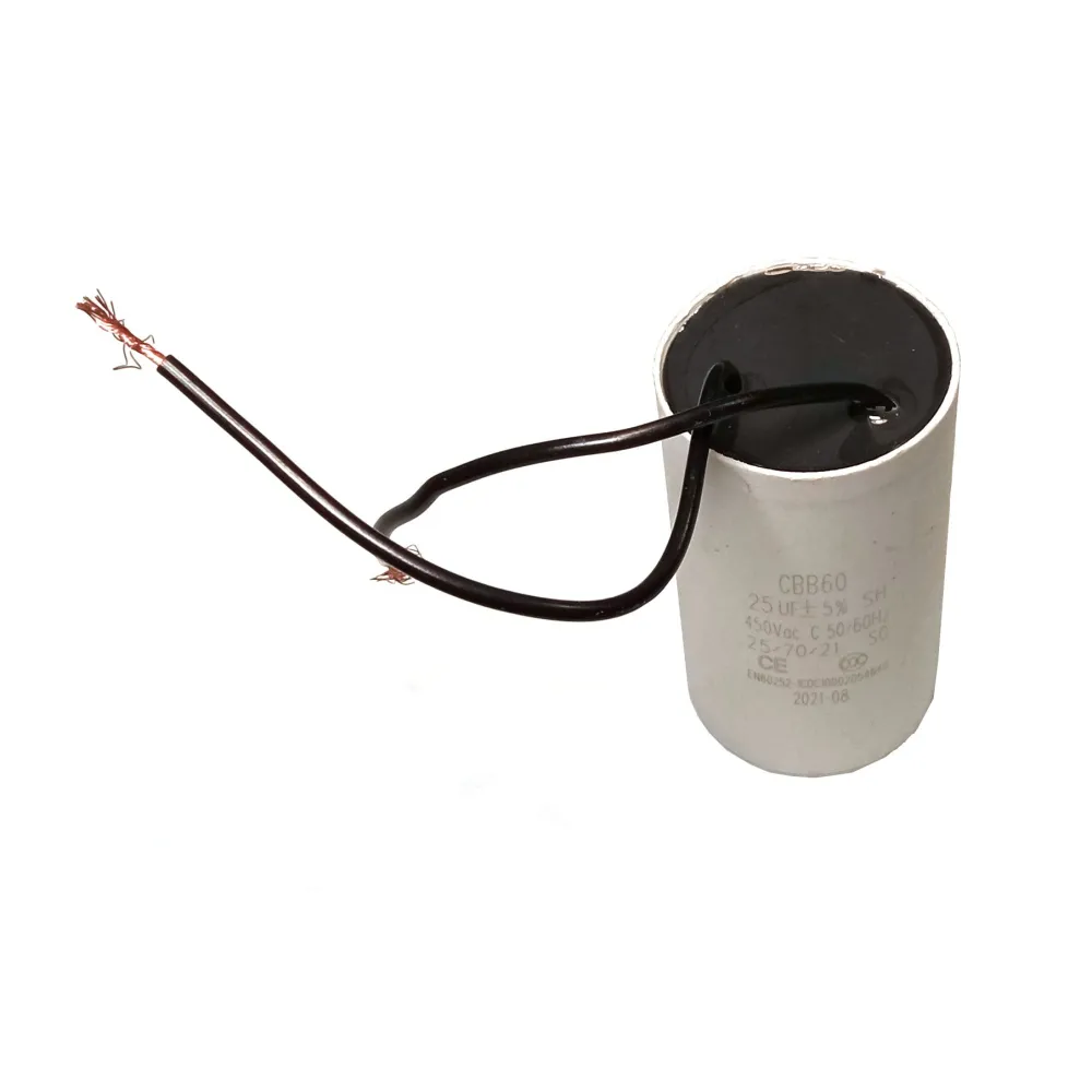 Condensator pornire motor 20uF 450VAC, fire