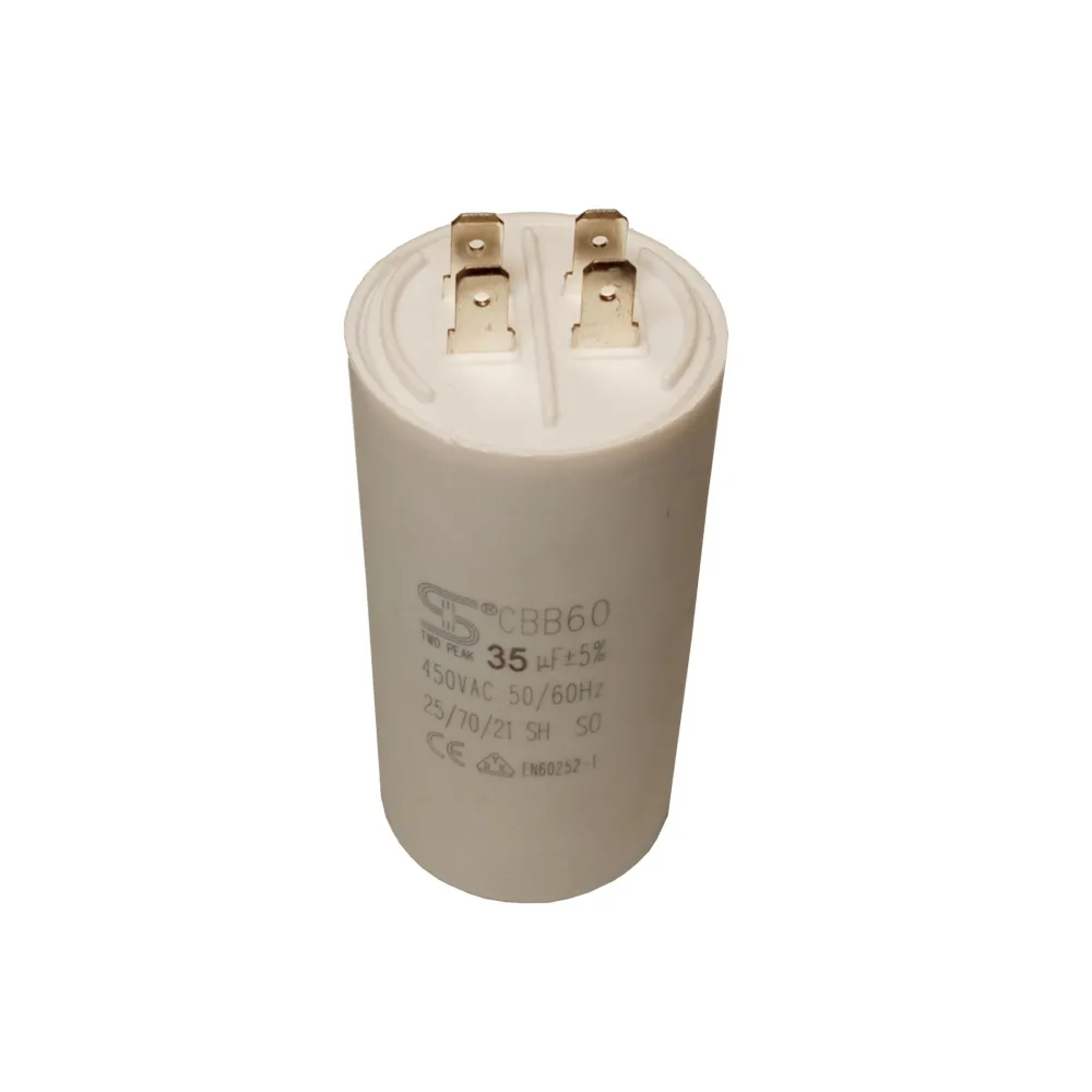 Condensator pornire motor 35uF 450VAC, fire