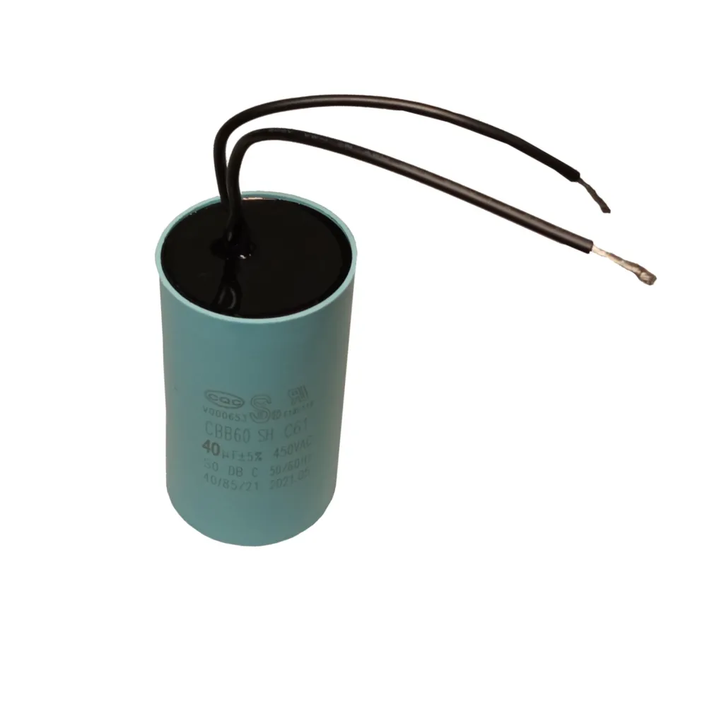 Condensator pornire motor 40uF 450VAC, fire