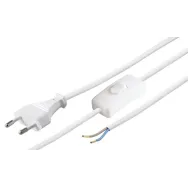 Cablu de alimentare Euro la 2 fire cu intrerupator 1.5m