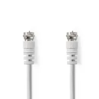 Cablu coaxial Nedis F tata - F tata 3m alb