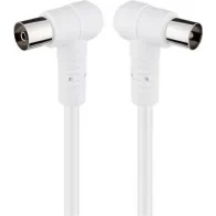 Cablu coaxial profesional cu mufe cotite 5m, Goobay