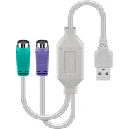 Cablu convertor USB 2.0 A tata - 2x PS/2 mama, Goobay