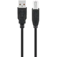 Cablu imprimanta USB 2.0 A tata - USB B tata, 3m, negru, Goobay