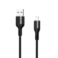 Cablu USB 2.0 A tata - Lightning Choetech XAL-0003, 1m, silicon, negru