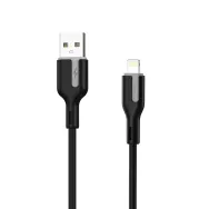 Cablu USB 2.0 A tata - Lightning Choetech XAL-0003, 1m, silicon, negru
