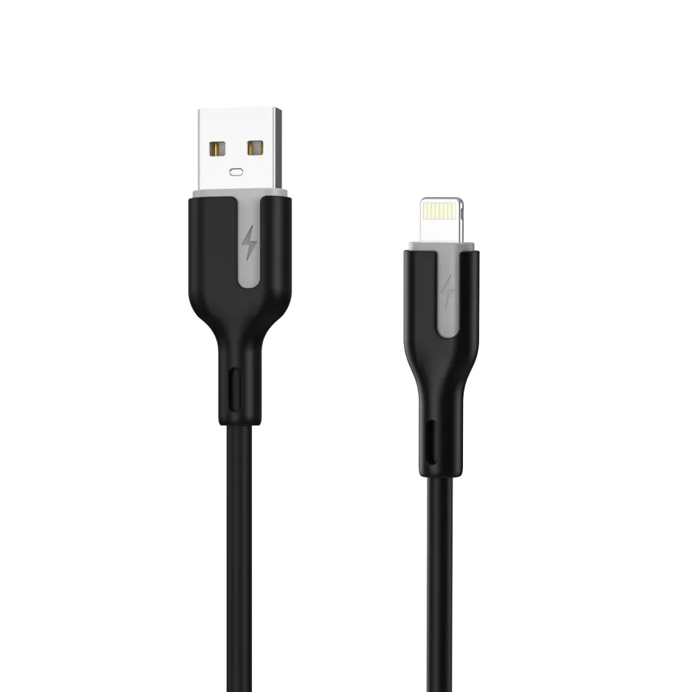 Cablu USB 2.0 A tata - Lightning Choetech XAL-0003, 1m, silicon, negru