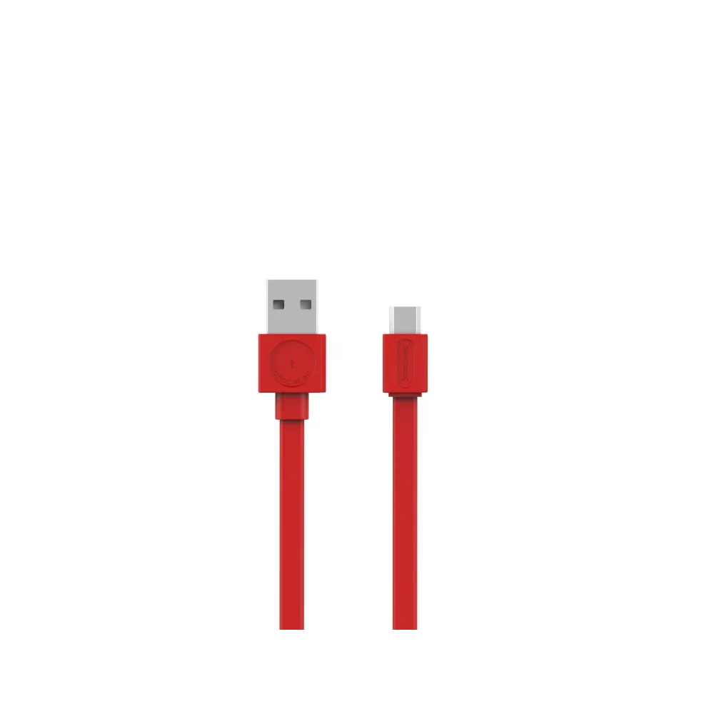 Cablu USB 2.0 A tata - micro USB, 1.5m, rosu, Allocacoc