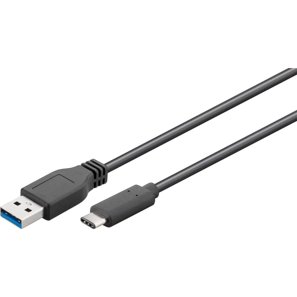 Cablu USB 3.0 A tata - USB-C, 1m, alb, punga, Well