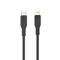 Cablu USB-C - Lightning Choetech XAL-0002, silicon, negru
