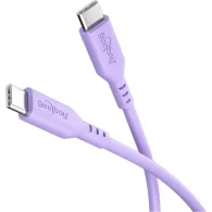 Cablu USB-C - USB-C, 1.5m, mov, Goobay