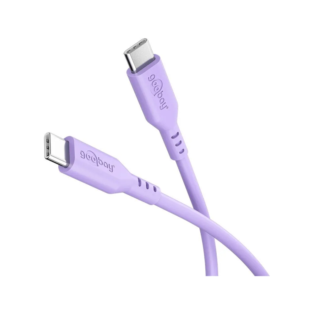 Cablu USB-C - USB-C, 1.5m, mov, Goobay