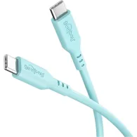 Cablu USB-C - USB-C, 1.5m, turcoaz, Goobay