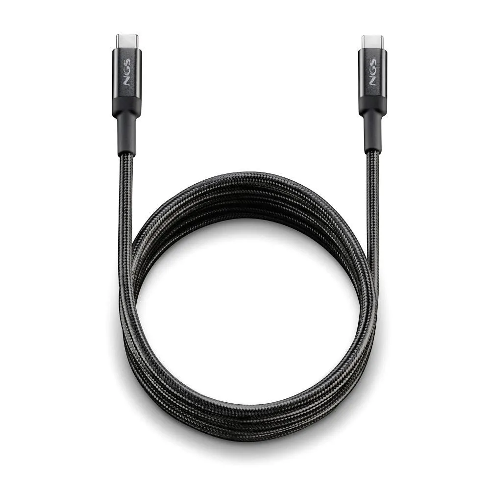 Cablu USB-C - USB-C, NGS KNOT 65W-3, 3m, 65W, negru
