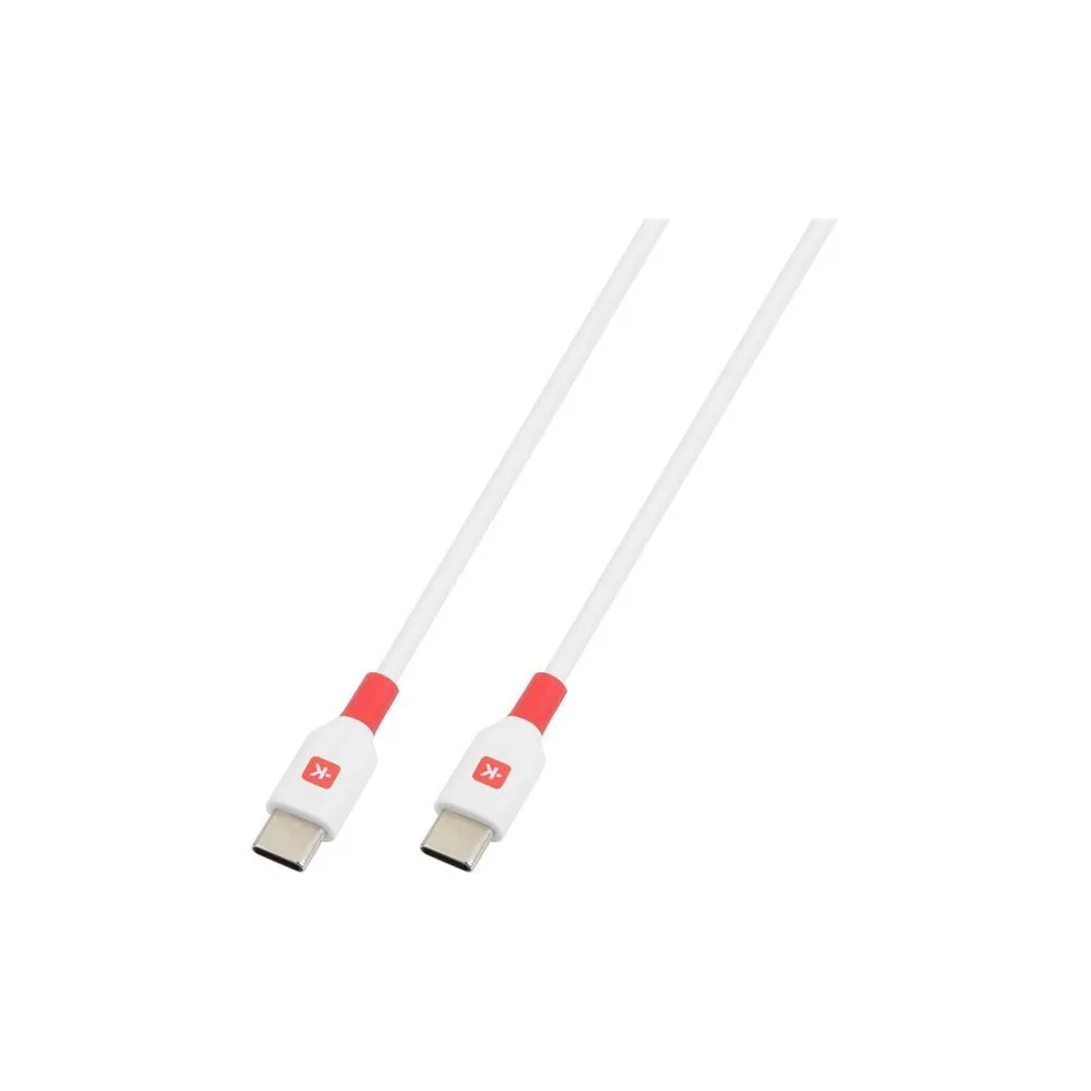 Cablu USB-C - USB-C, PD 100W, 1.2m, alb, Skross