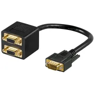 Cablu adaptor VGA tata - 2x VGA mama, Goobay