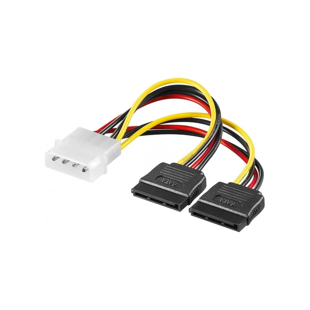 Cablu de alimentare 4p 5.25 la 2x15p S-ATA