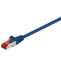 Cablu de retea S/FTP Goobay, cat6, patch cord, 2m, albastru