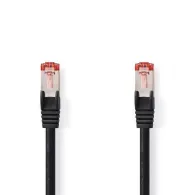 Cablu de retea S/FTP Nedis, cat6, patch cord, 2m, negru