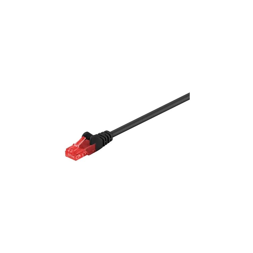Cablu de retea U/UTP Goobay, cat6, patch cord, 5m, negru