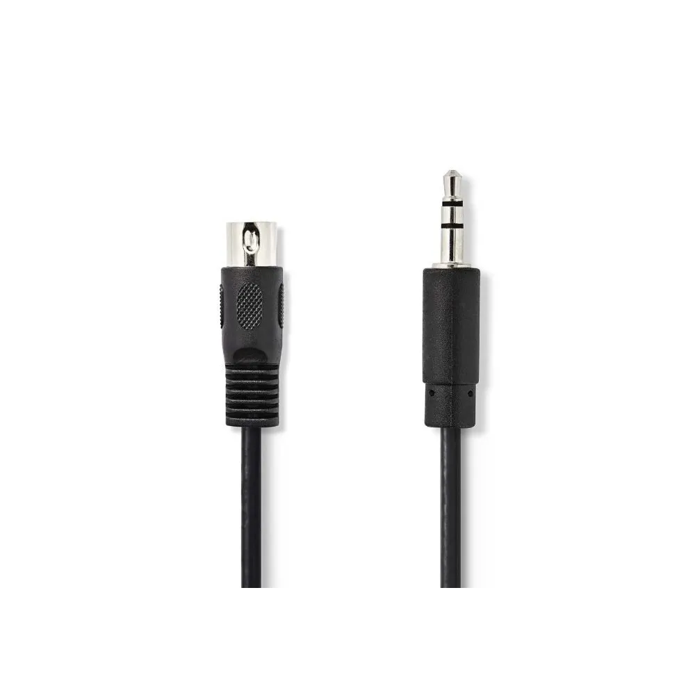 Cablu audio DIN 5p tata - jack 3.5 mm tata 2m Nedis