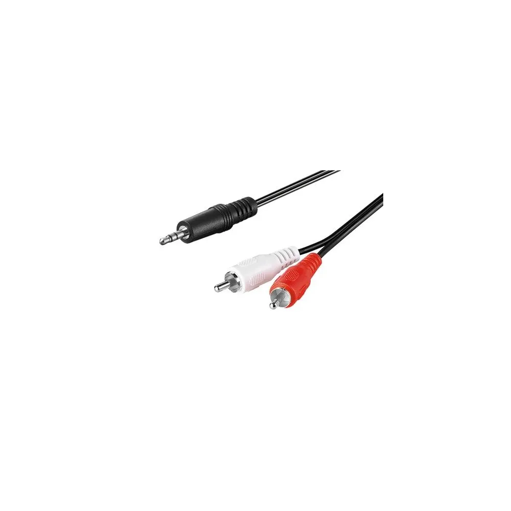 Cablu audio Jack Stereo 3.5mm tata - 2x RCA tata 3m