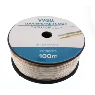 Cablu difuzor transparent 2X1.50mmp, 100m, Well