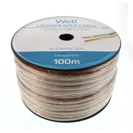 Cablu difuzor transparent 2X2.50mmp, 100m, Well