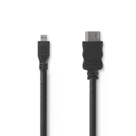 Cablu HDMI tata - micro HDMI cu Ethernet 1.5m negru Nedis