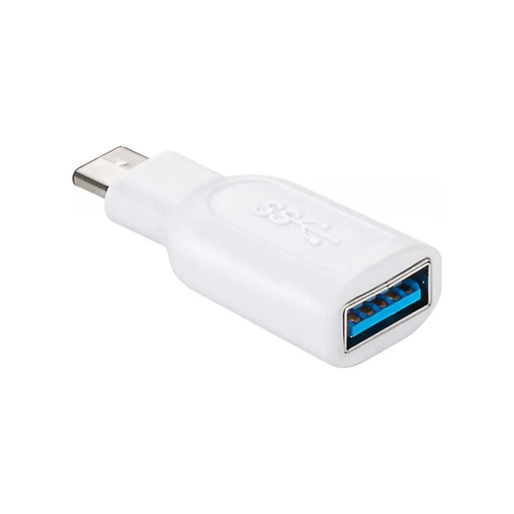 Adaptor USB 3.0 A mama - USB-C tata alb, Goobay