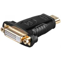Adaptor HDMI tata  - DVI-D 24+1pini mama, contacte aurite, Gbay
