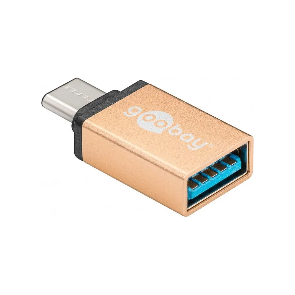 Adaptor USB-C tata - USB3.0 mama auriu Goobay