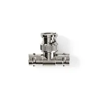 Conector BNC tata - 2x BNC mama set 10 bucati metal Nedis, resigilat
