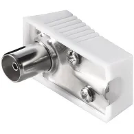 Conector coaxial mama, plastic, cotit