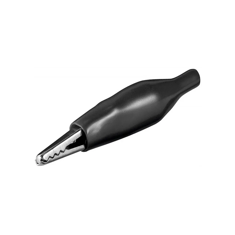 Clip crocodil negru, lungime 32,5 mm