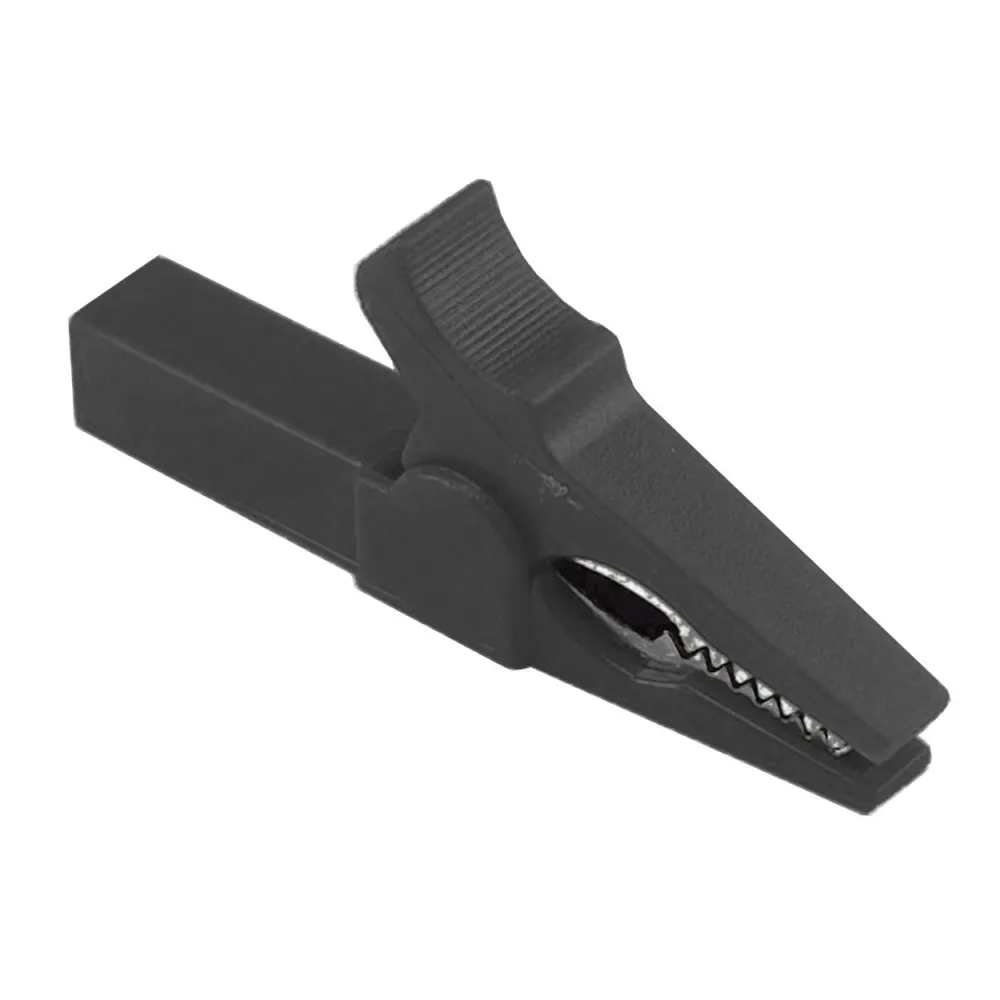 Clip crocodil, lungime 55mm, mufa 4mm, negru