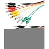 Set crocodil cu cablu 480 mm 10 buc Goobay