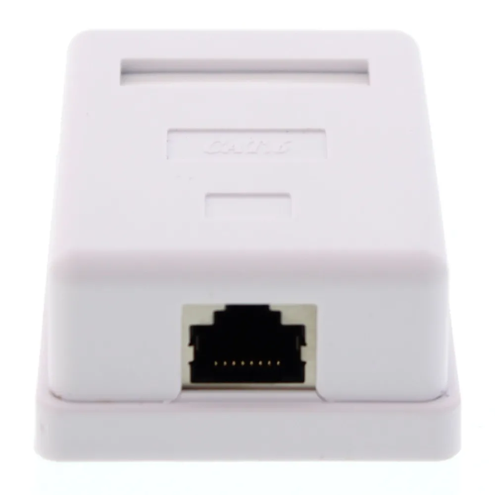 Priza simpla FTP CAT6, conector ecranat, pe tencuiala, Well