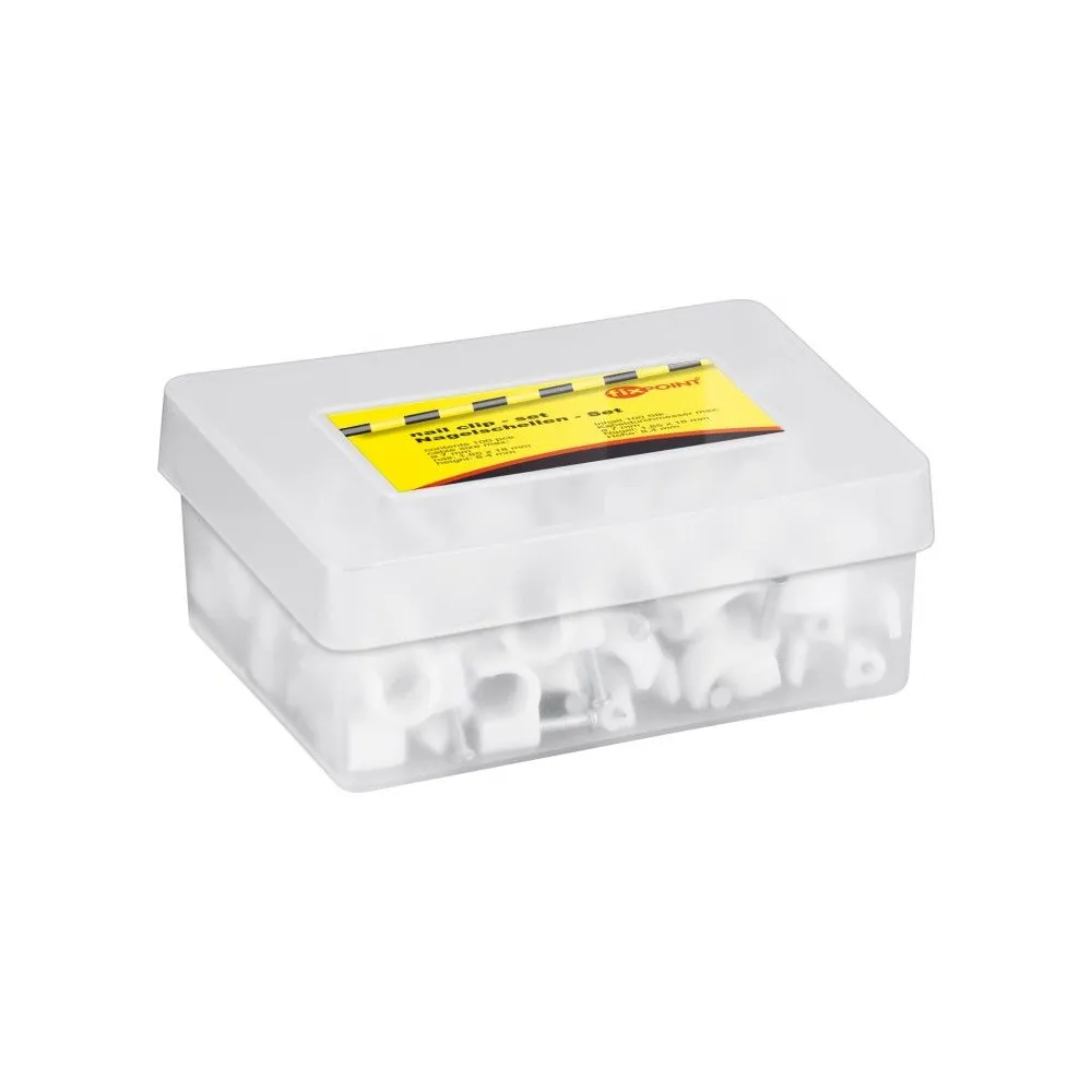 Cleme fixare cablu 7mm (100buc/cutie)