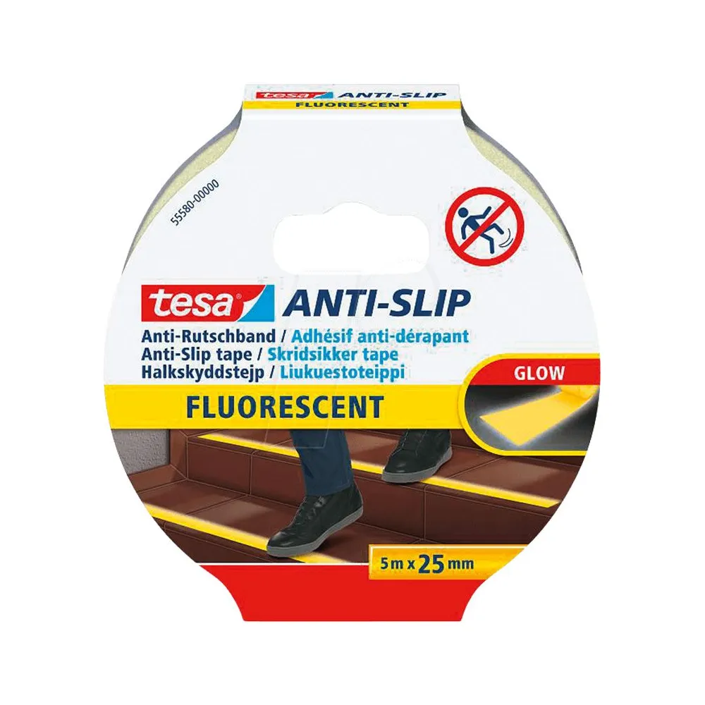 BANDA ADEZIVA ANTIDERAPANTA 25MM / 5M - FLUORESCENT