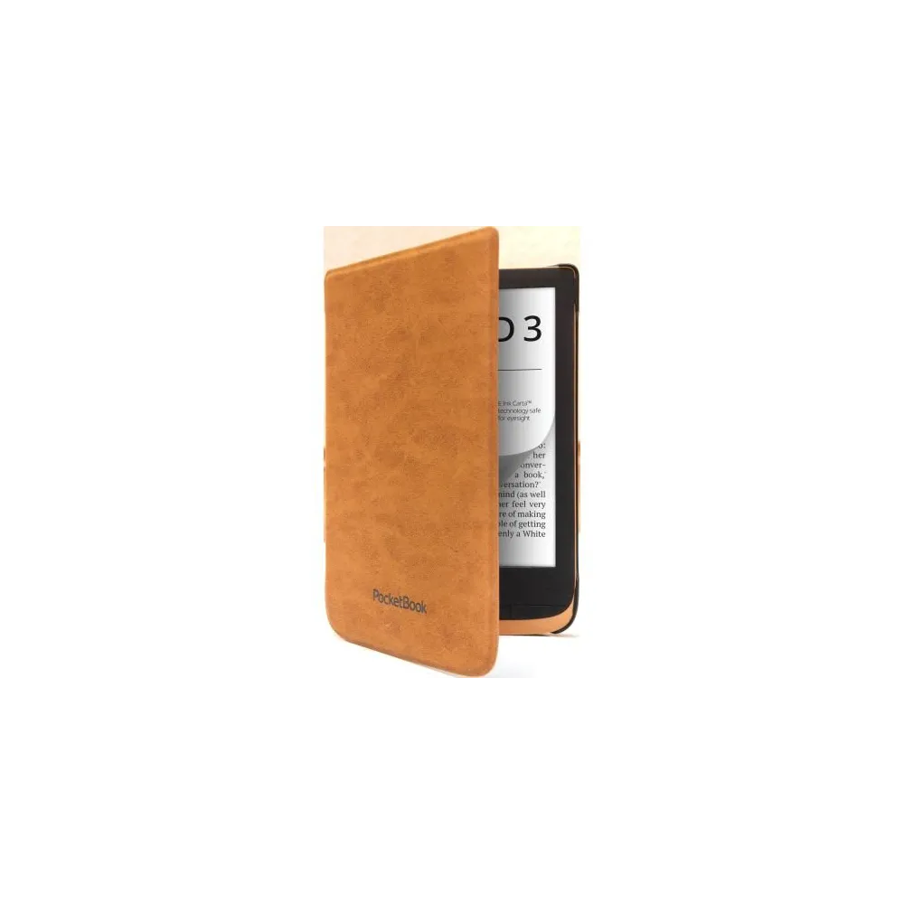 Husa protectie PocketBook PU maro deschis - Shell series